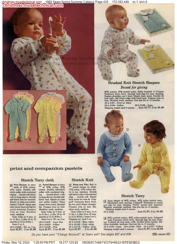 1965 Sears Spring Summer Catalog, Page 435