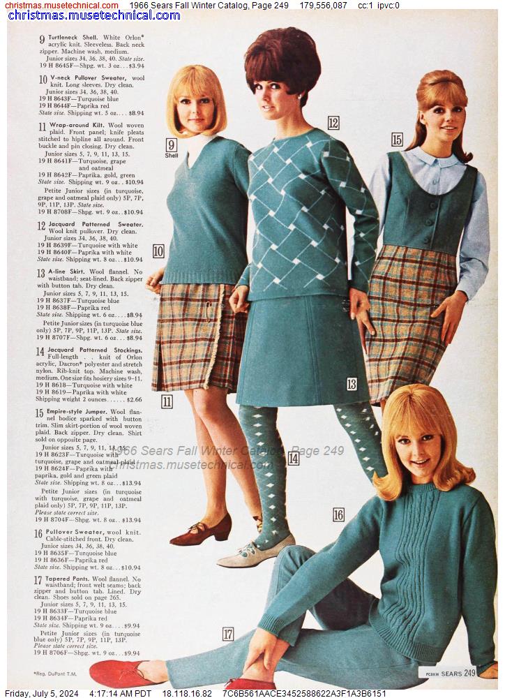 1966 Sears Fall Winter Catalog, Page 249