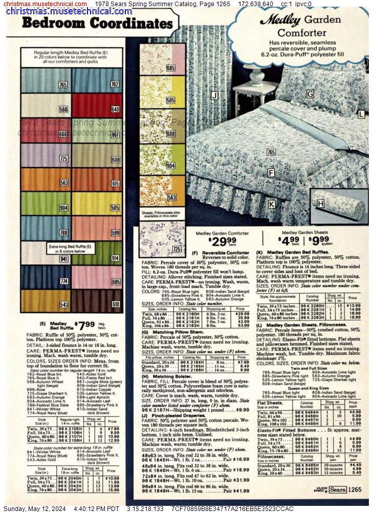 1978 Sears Spring Summer Catalog, Page 1265