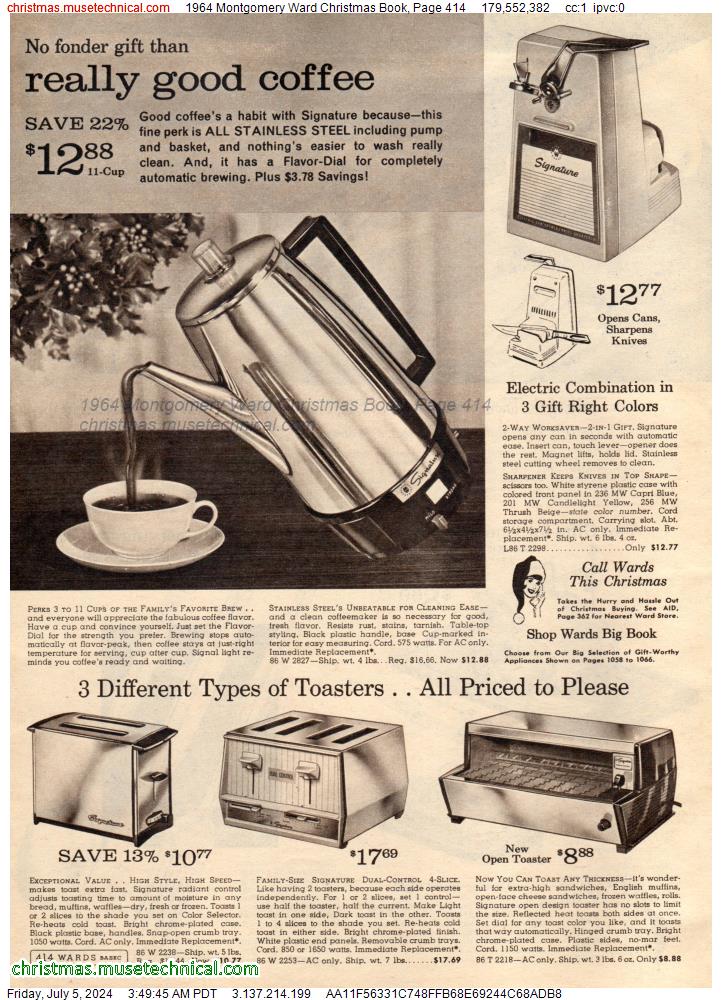 1964 Montgomery Ward Christmas Book, Page 414