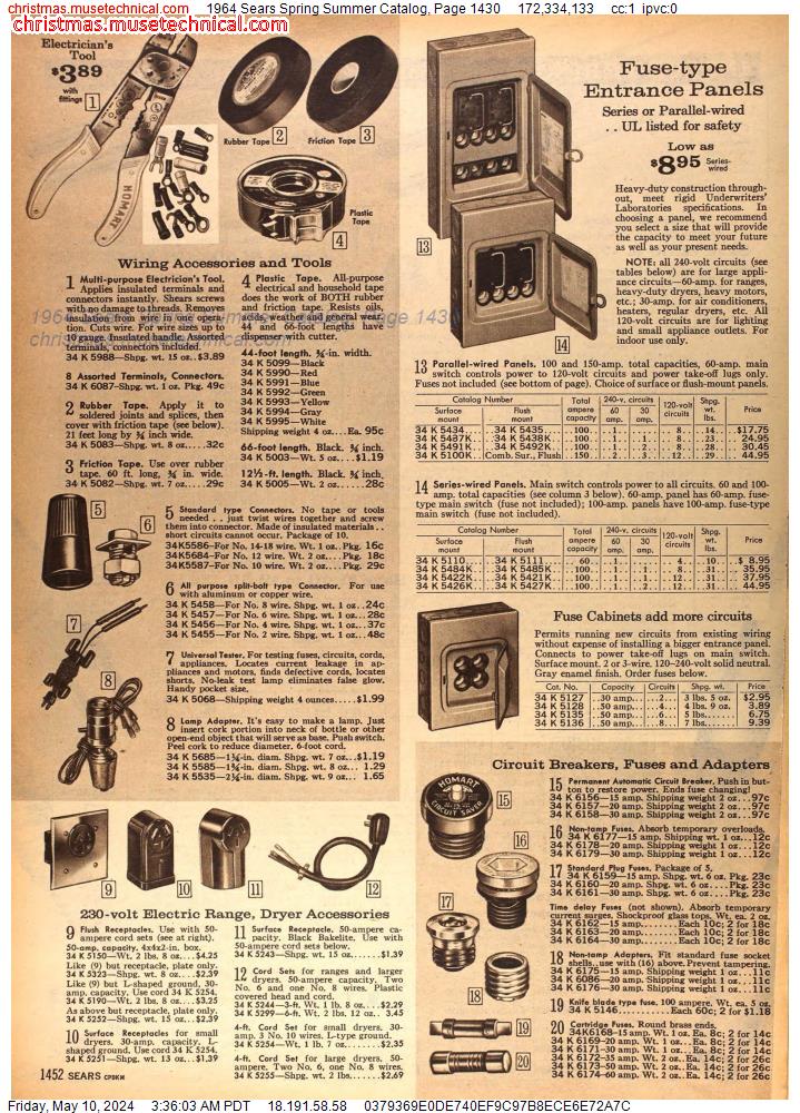 1964 Sears Spring Summer Catalog, Page 1430