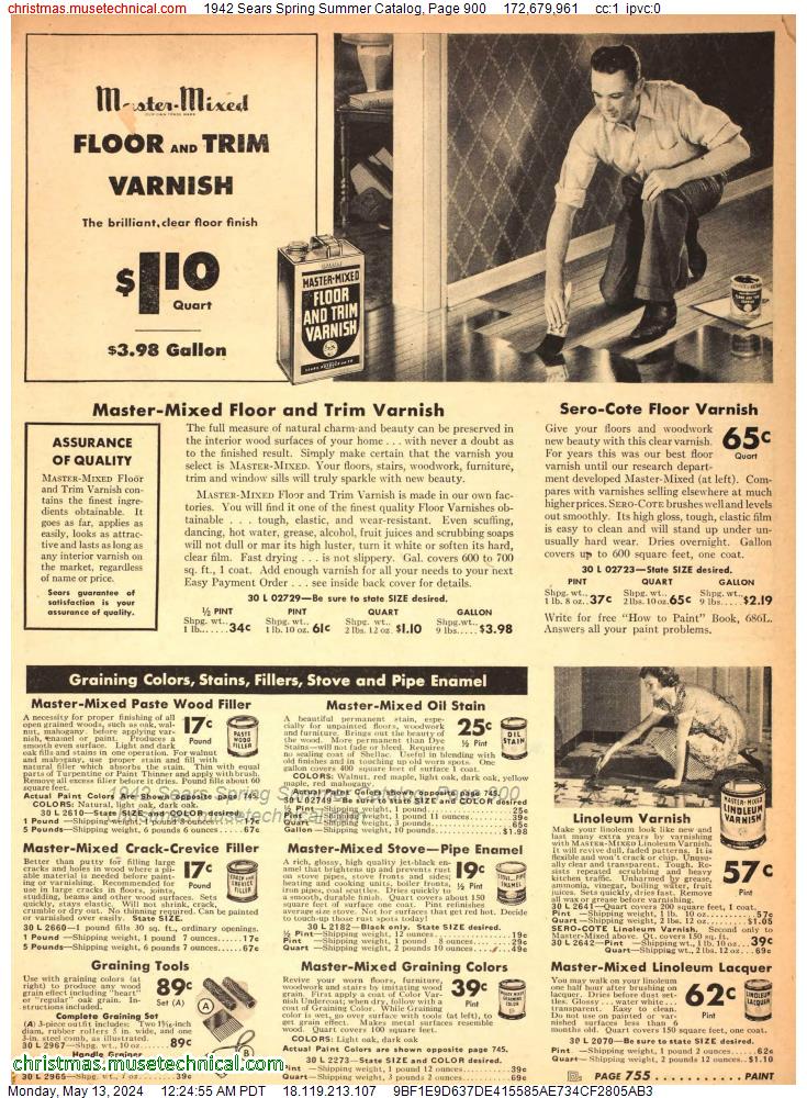 1942 Sears Spring Summer Catalog, Page 900