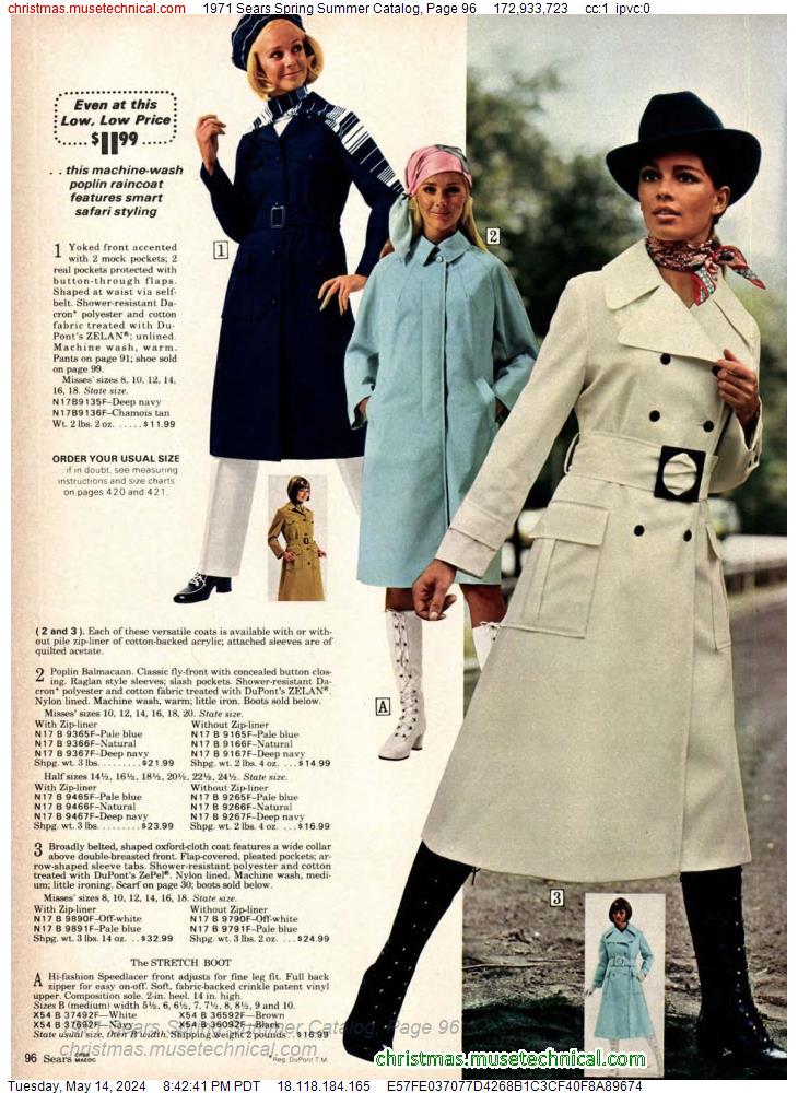 1971 Sears Spring Summer Catalog, Page 96