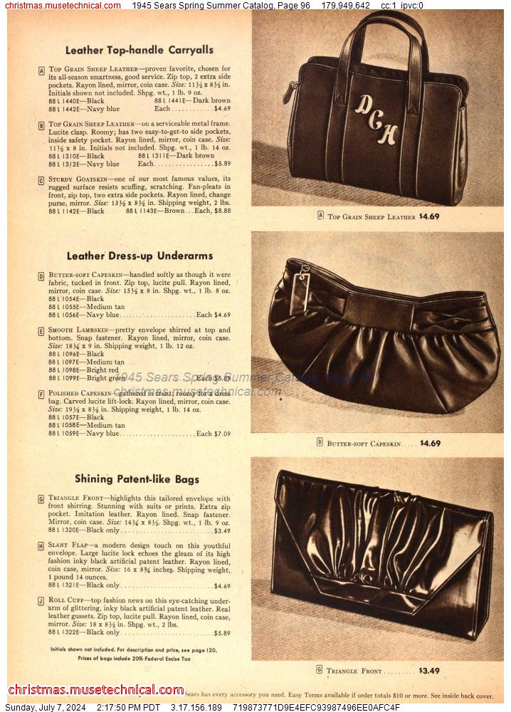 1945 Sears Spring Summer Catalog, Page 96