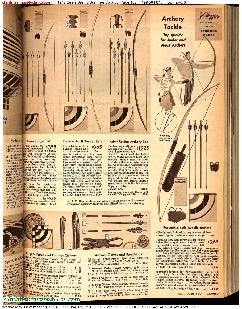 1947 Sears Spring Summer Catalog, Page 487