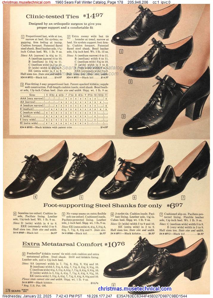 1960 Sears Fall Winter Catalog, Page 178