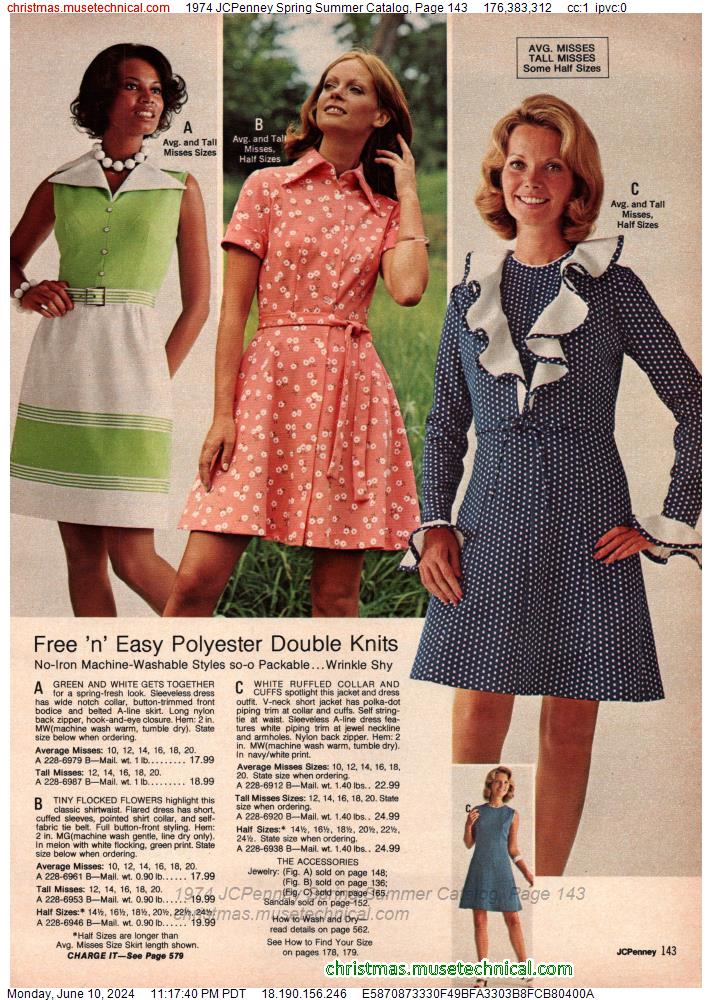 1974 JCPenney Spring Summer Catalog, Page 143