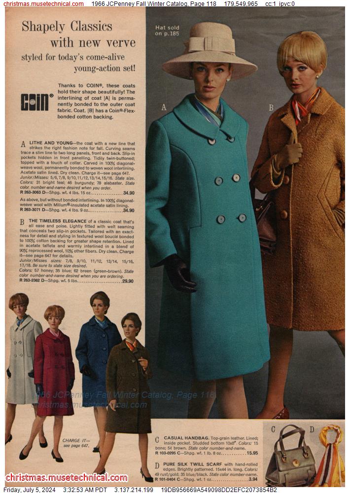 1966 JCPenney Fall Winter Catalog, Page 118 - Catalogs & Wishbooks