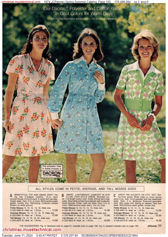 1974 JCPenney Spring Summer Catalog, Page 155