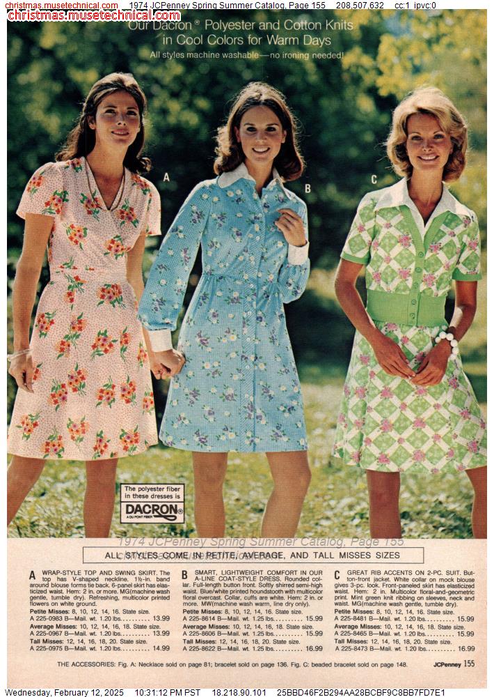 1974 JCPenney Spring Summer Catalog, Page 155