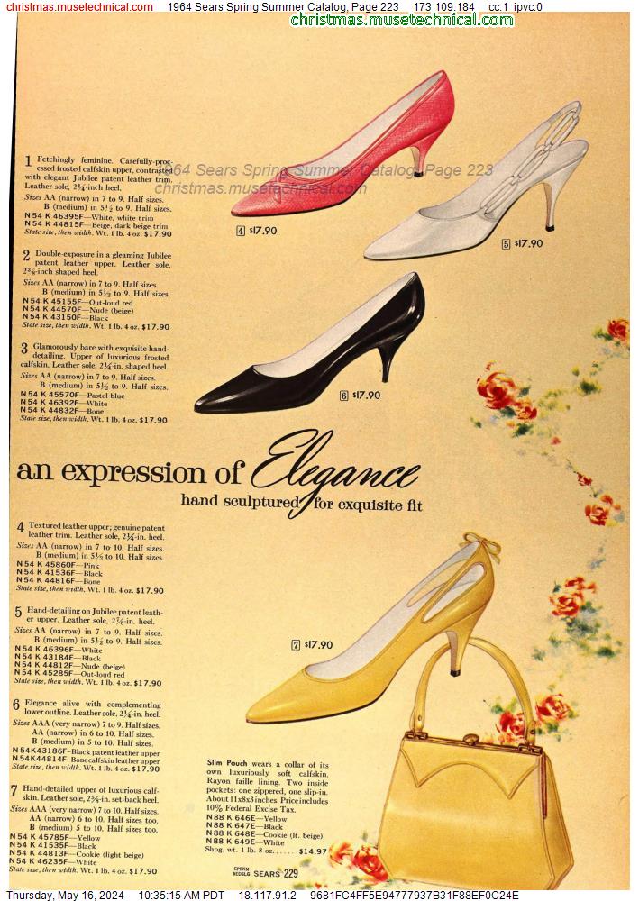 1964 Sears Spring Summer Catalog, Page 223