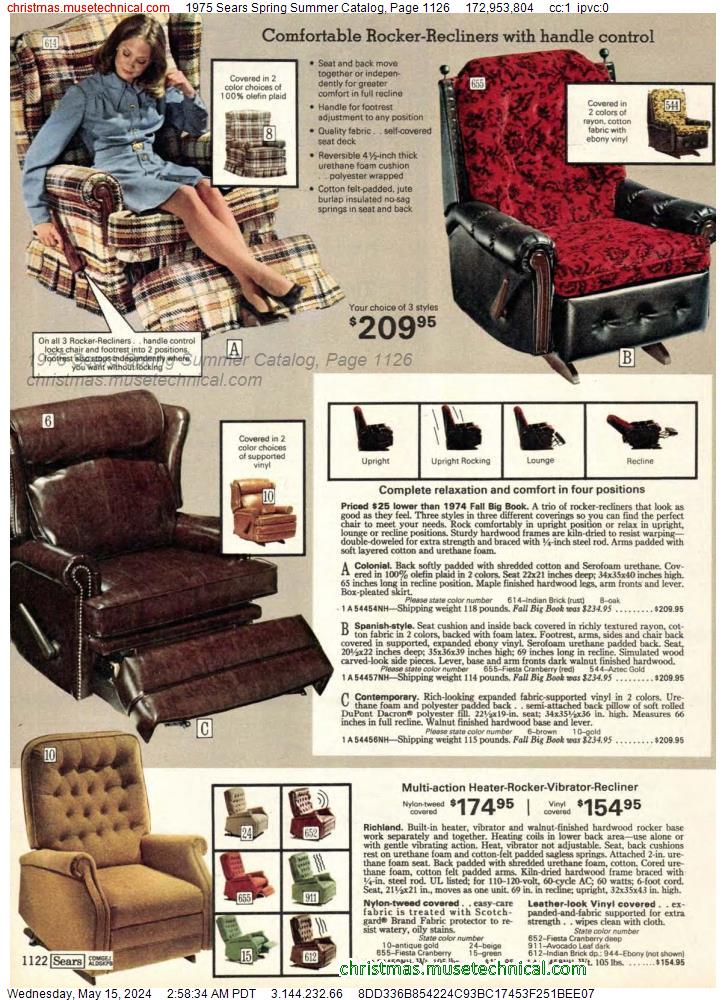 1975 Sears Spring Summer Catalog, Page 1126