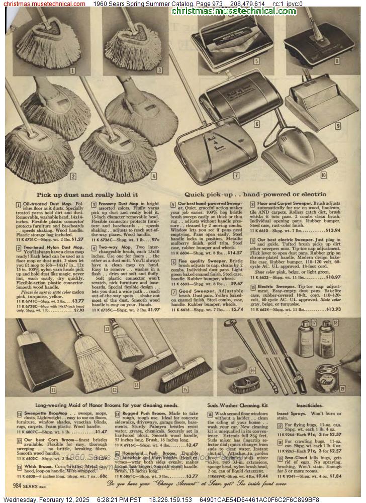 1960 Sears Spring Summer Catalog, Page 973