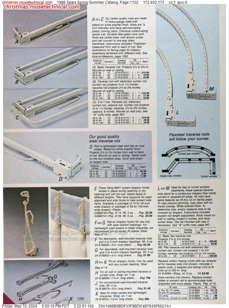 1986 Sears Spring Summer Catalog, Page 1122
