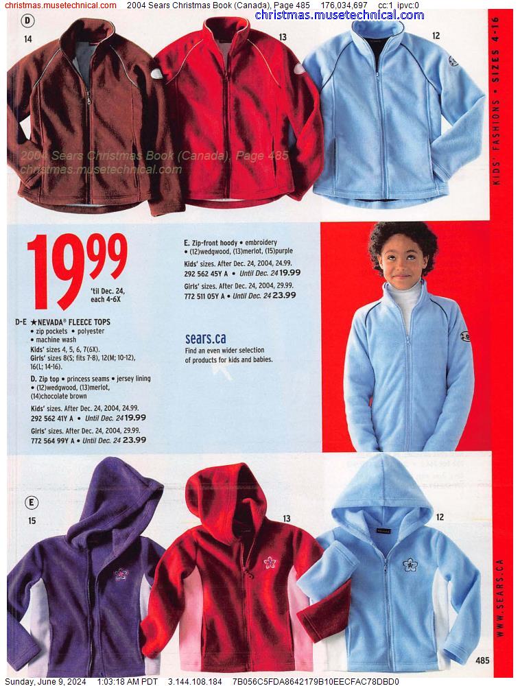2004 Sears Christmas Book (Canada), Page 485