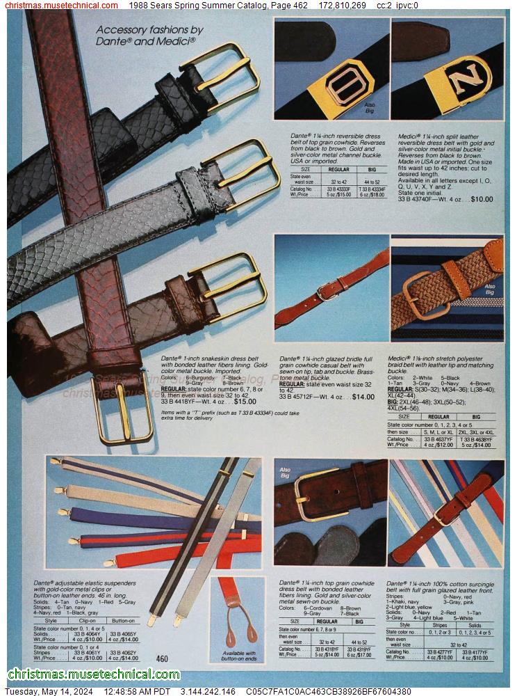 1988 Sears Spring Summer Catalog, Page 462