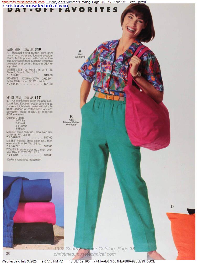 1992 Sears Summer Catalog, Page 38