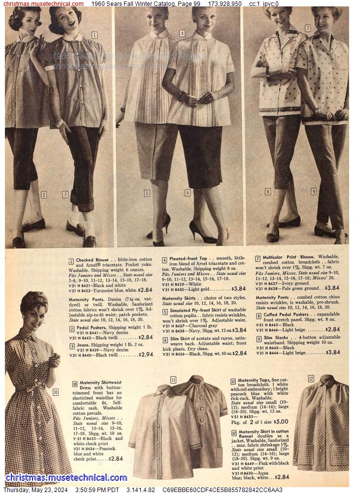 1960 Sears Fall Winter Catalog, Page 99