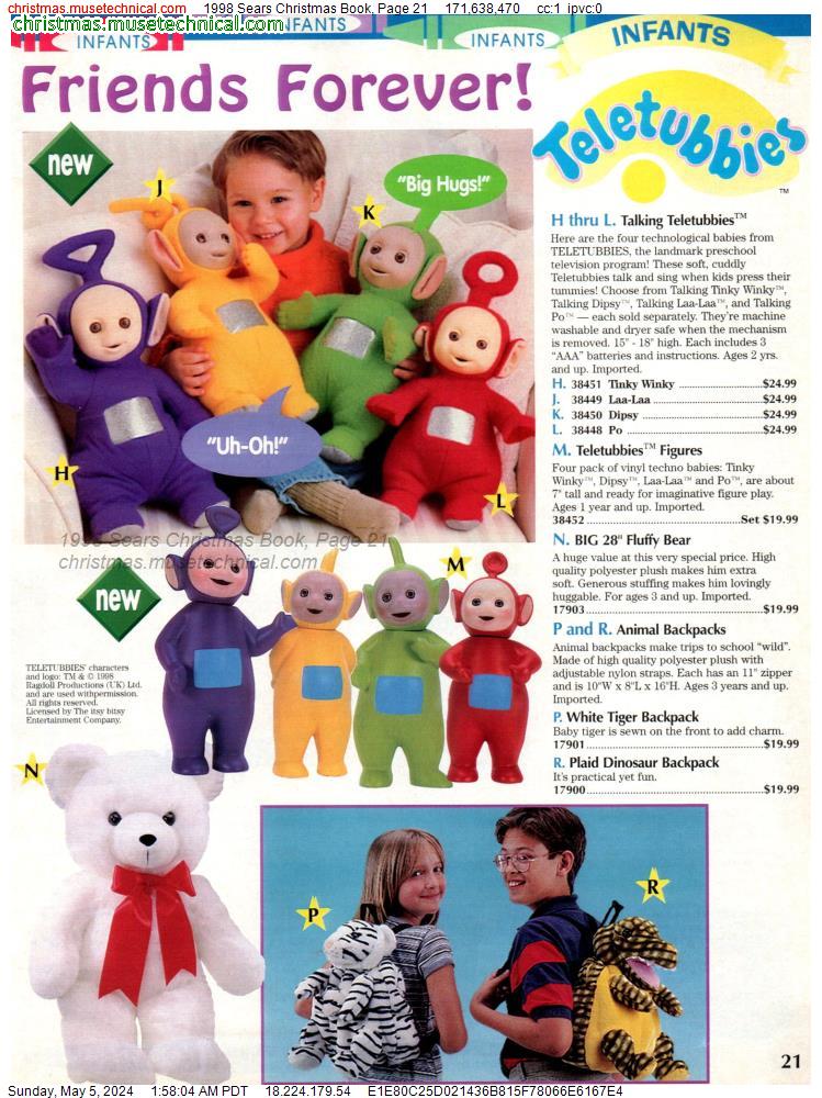 1998 Sears Christmas Book, Page 21