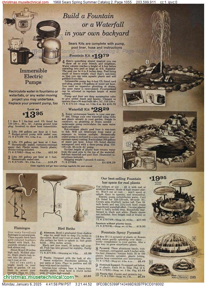 1968 Sears Spring Summer Catalog 2, Page 1055