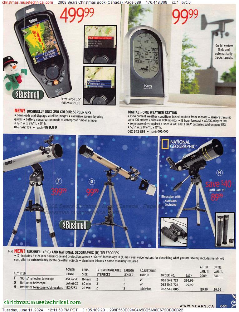 2008 Sears Christmas Book (Canada), Page 689