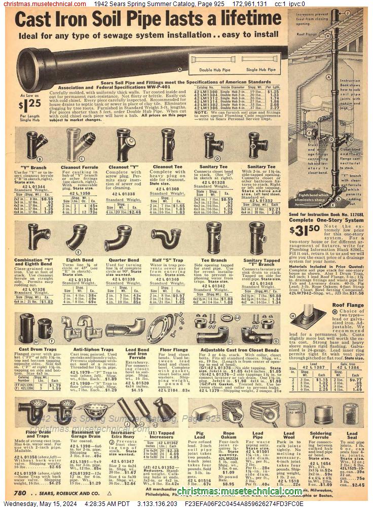 1942 Sears Spring Summer Catalog, Page 925