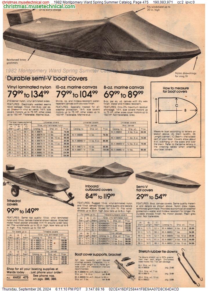 1982 Montgomery Ward Spring Summer Catalog, Page 475