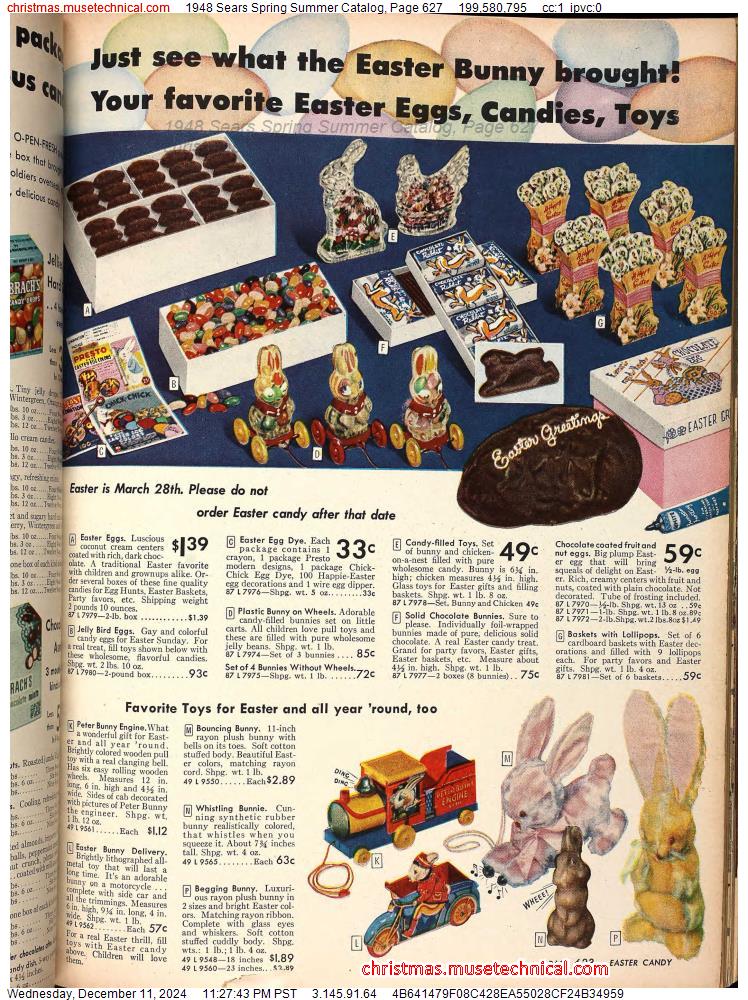 1948 Sears Spring Summer Catalog, Page 627