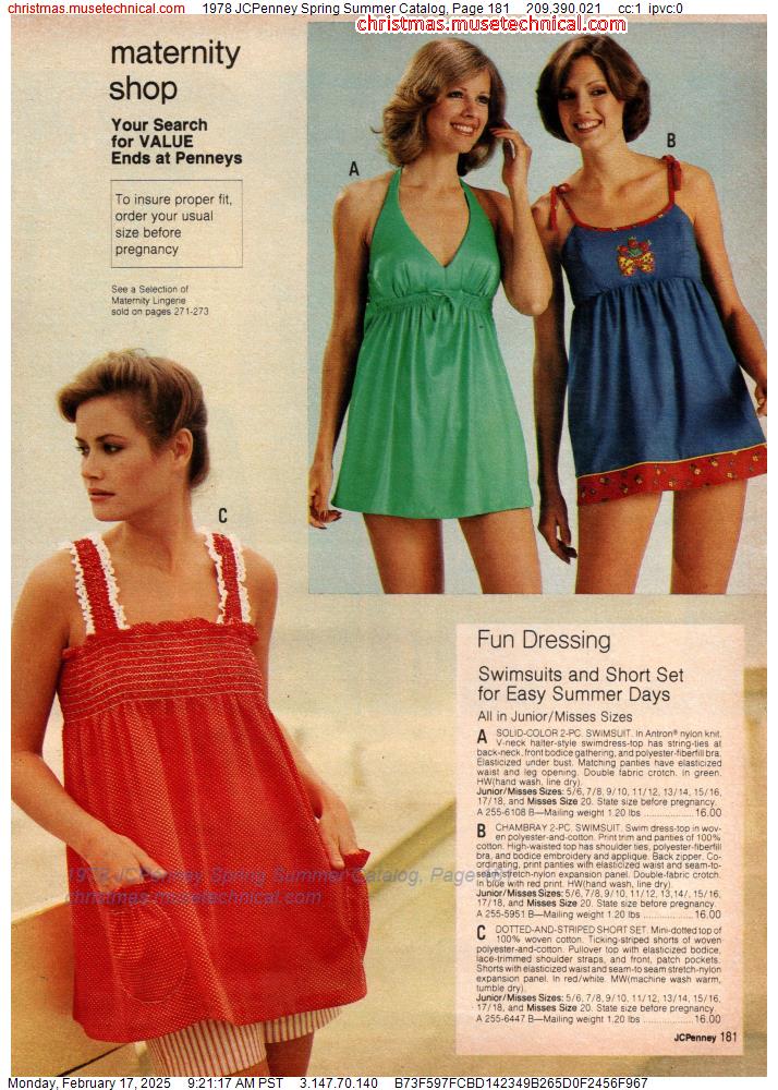 1978 JCPenney Spring Summer Catalog, Page 181