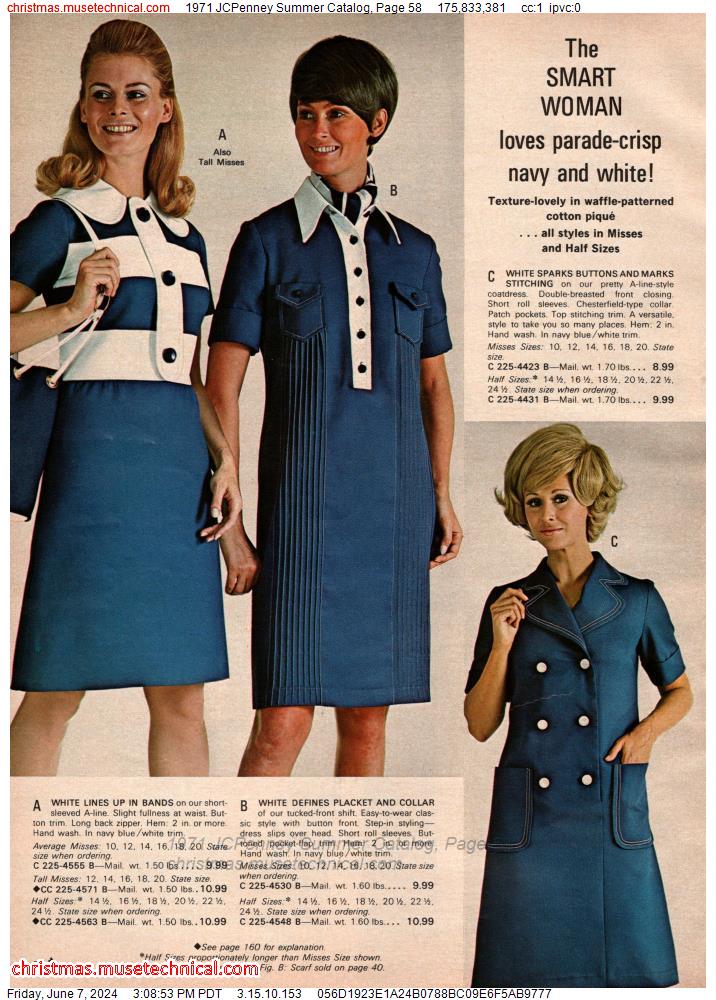 1971 JCPenney Summer Catalog, Page 58