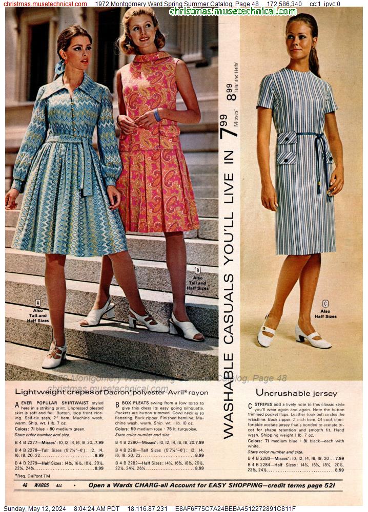 1972 Montgomery Ward Spring Summer Catalog, Page 48