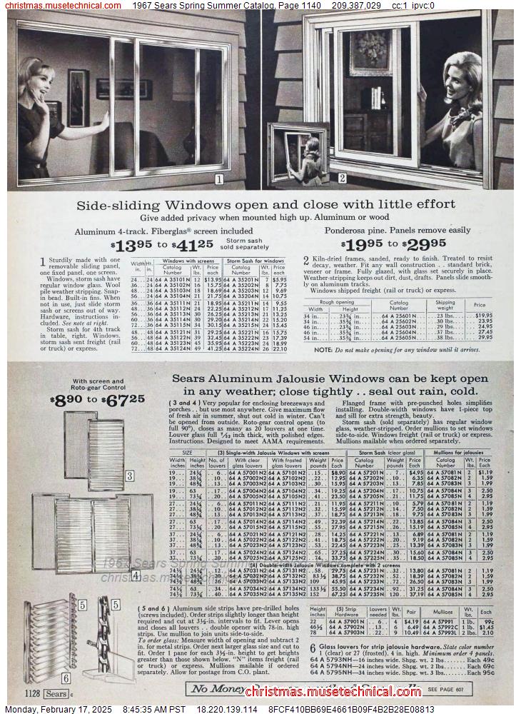 1967 Sears Spring Summer Catalog, Page 1140