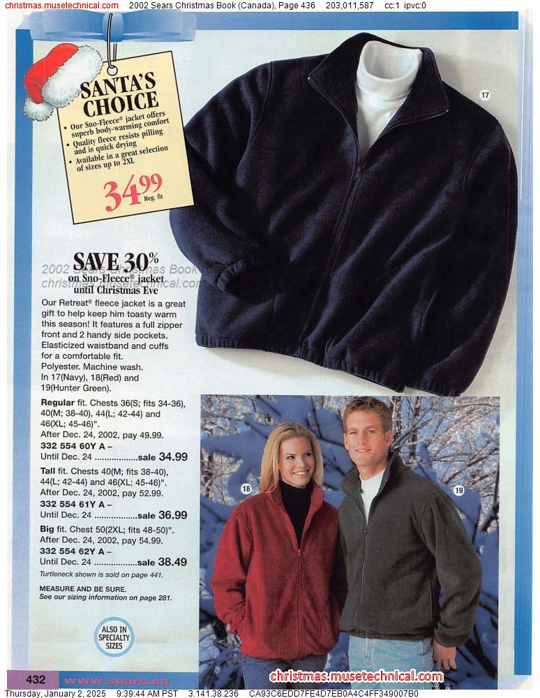 2002 Sears Christmas Book (Canada), Page 436