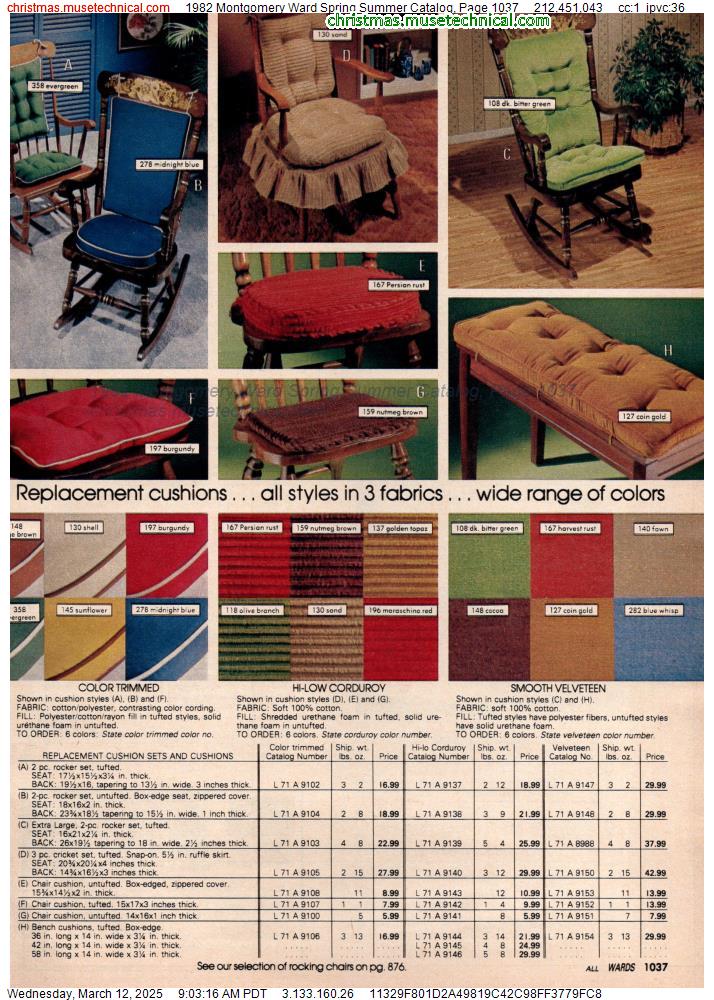 1982 Montgomery Ward Spring Summer Catalog, Page 1037