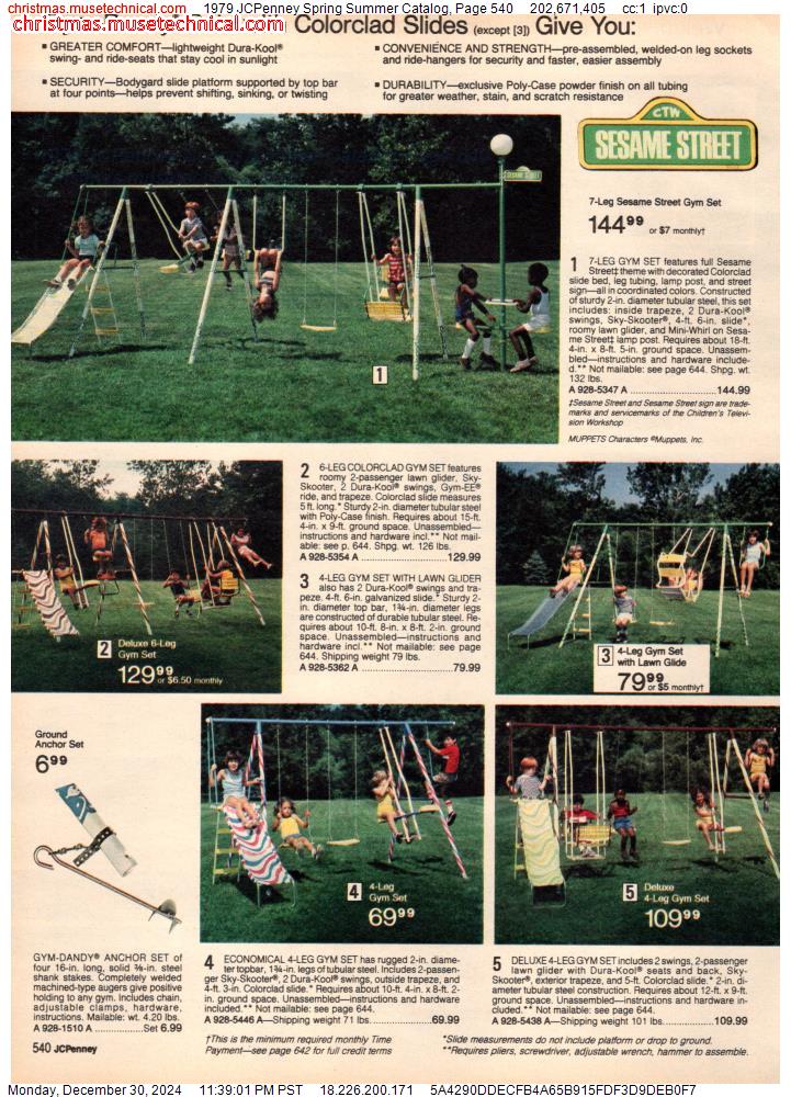 1979 JCPenney Spring Summer Catalog, Page 540