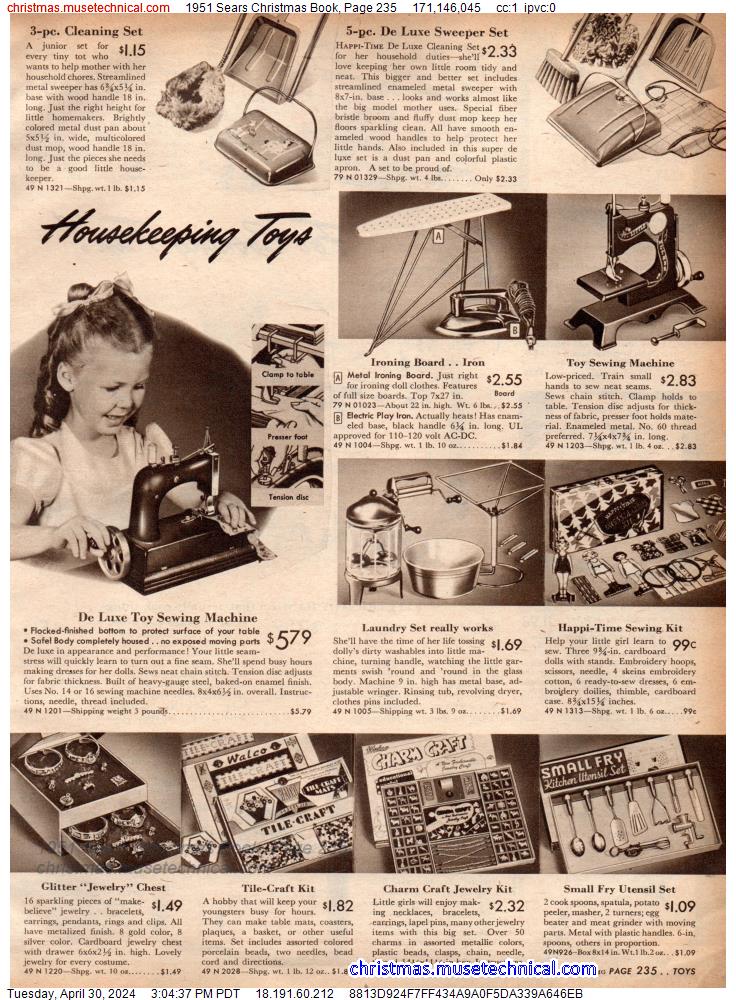 1951 Sears Christmas Book, Page 235