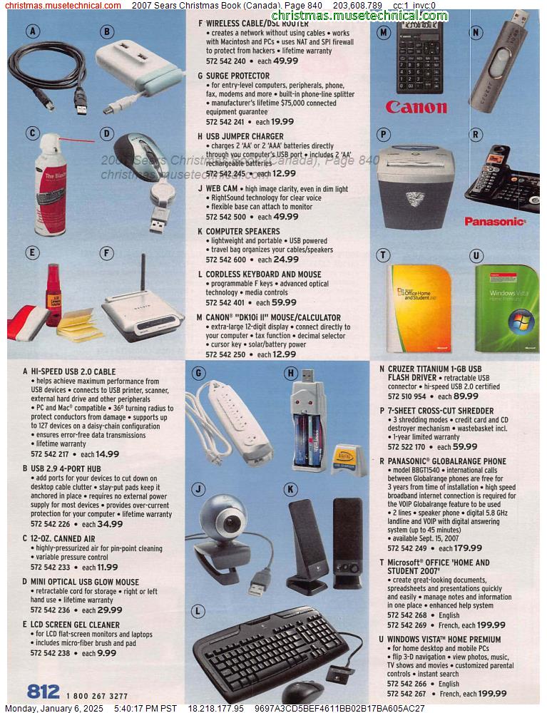 2007 Sears Christmas Book (Canada), Page 840