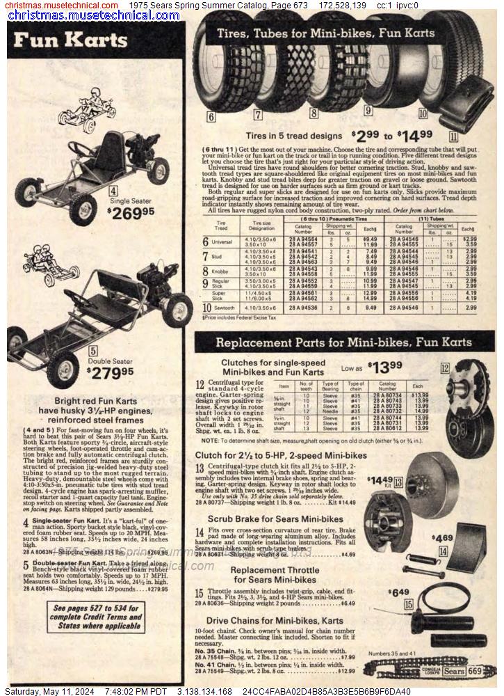 1975 Sears Spring Summer Catalog, Page 673