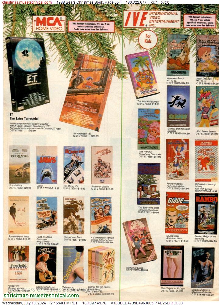 1988 Sears Christmas Book, Page 654