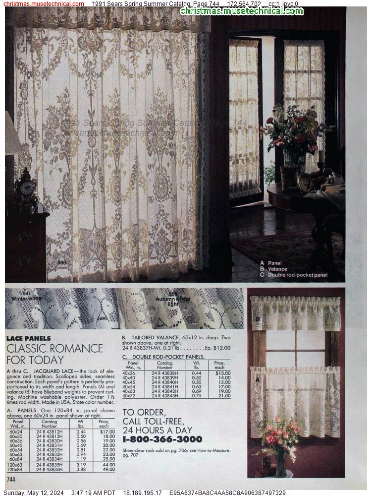 1991 Sears Spring Summer Catalog, Page 744
