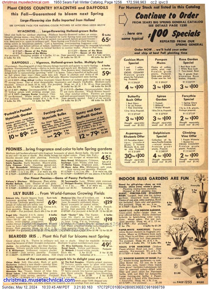 1950 Sears Fall Winter Catalog, Page 1256