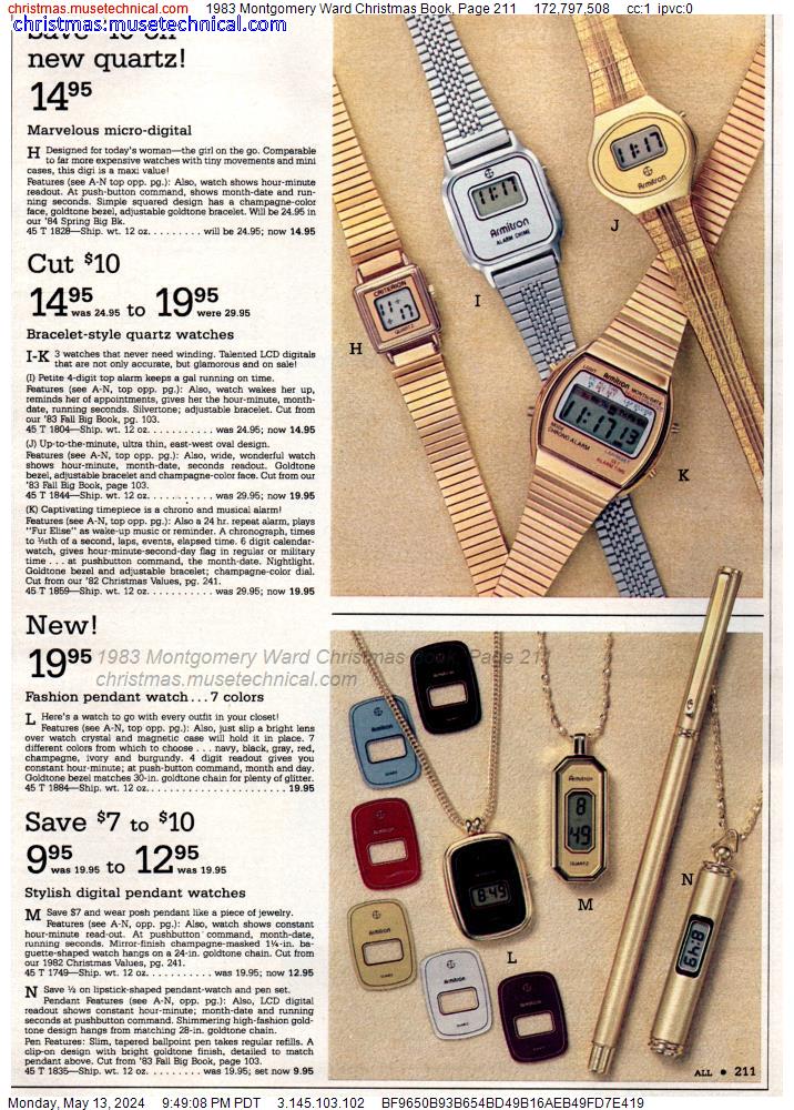1983 Montgomery Ward Christmas Book, Page 211