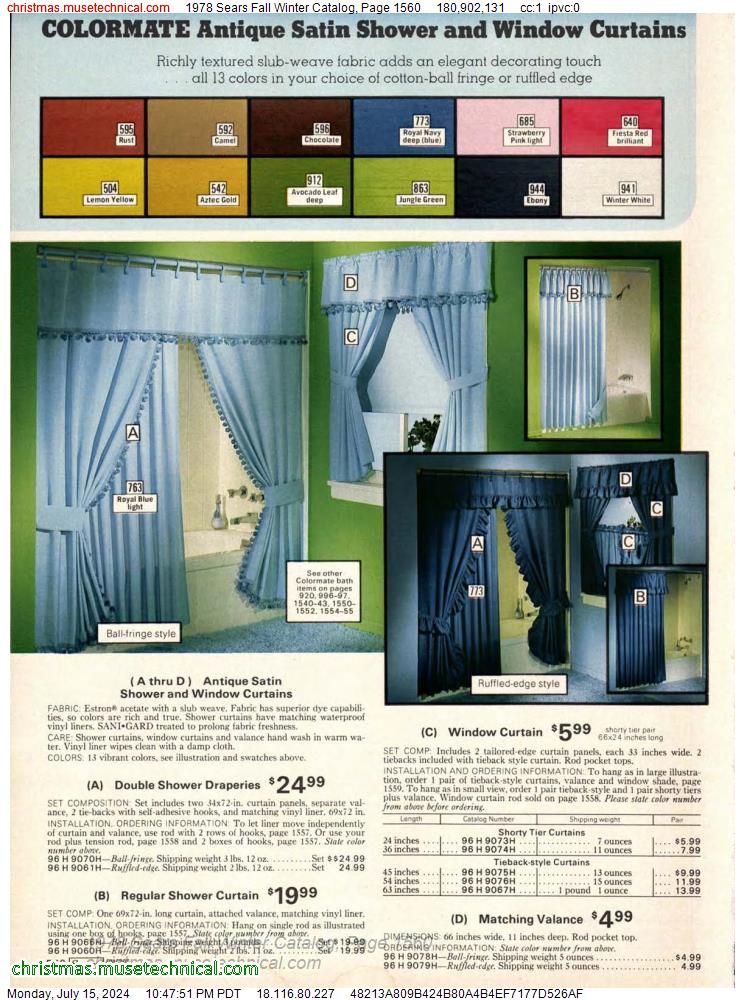 1978 Sears Fall Winter Catalog, Page 1560