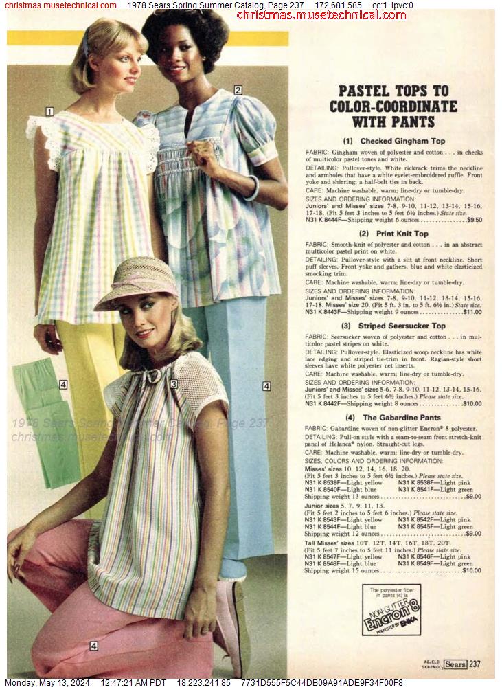 1978 Sears Spring Summer Catalog, Page 237