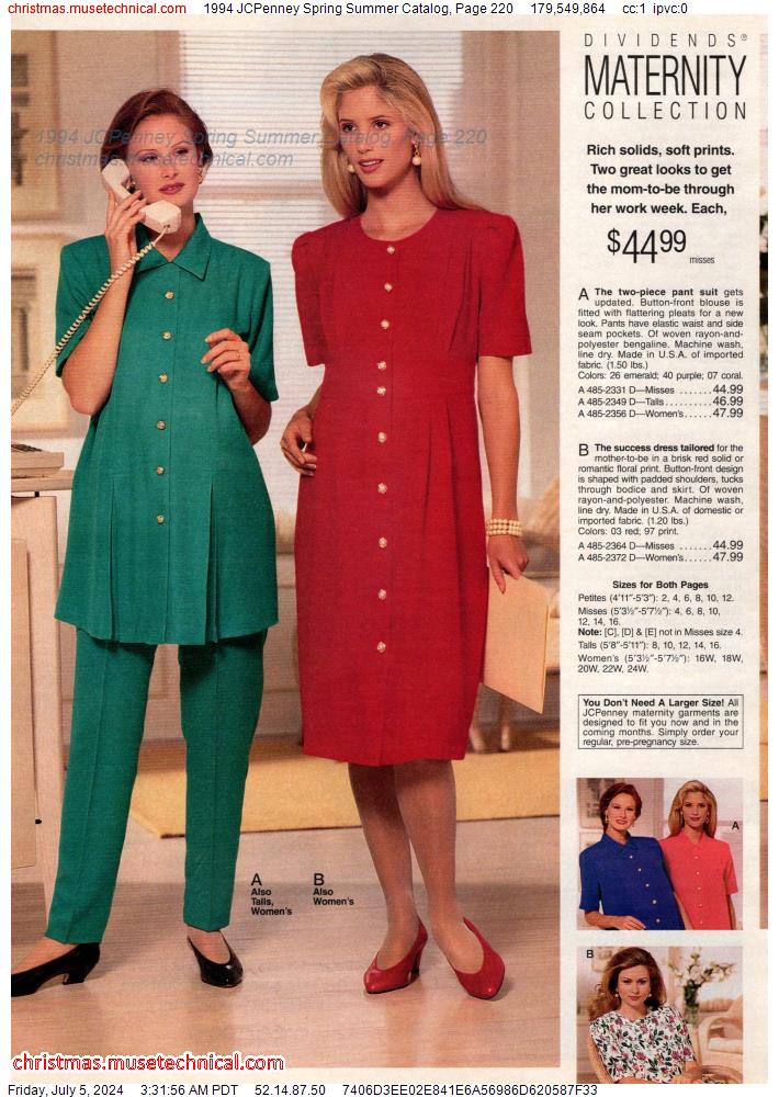 1994 JCPenney Spring Summer Catalog, Page 220