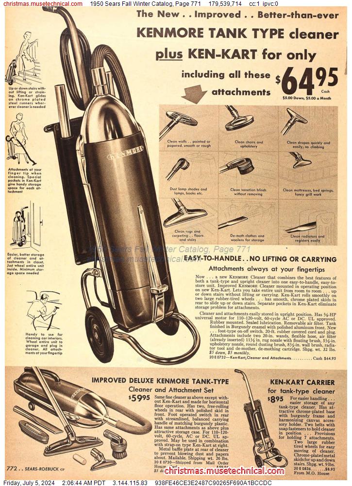 1950 Sears Fall Winter Catalog, Page 771