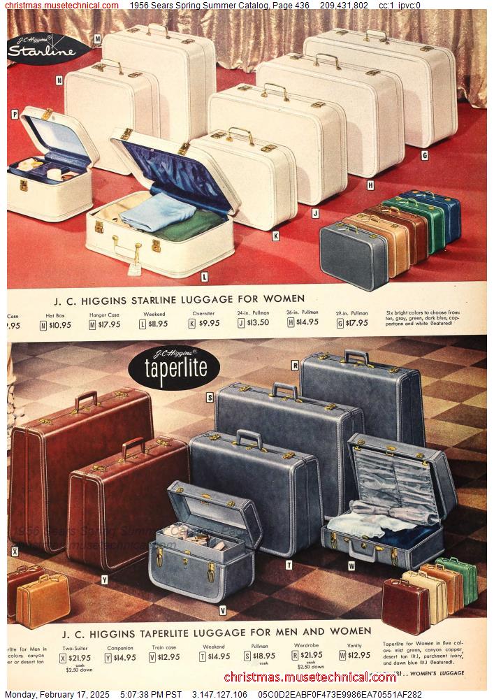 1956 Sears Spring Summer Catalog, Page 436