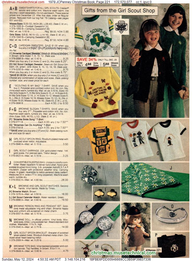 1978 JCPenney Christmas Book, Page 221