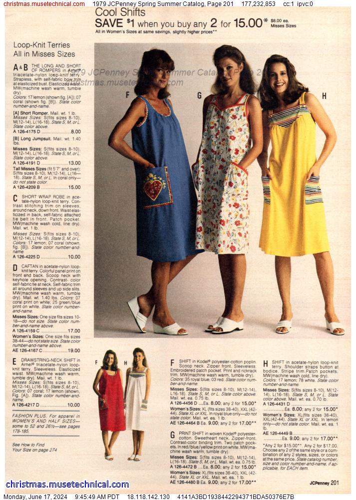 1979 JCPenney Spring Summer Catalog, Page 201