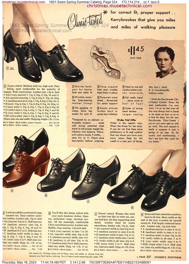 1951 Sears Spring Summer Catalog, Page 324